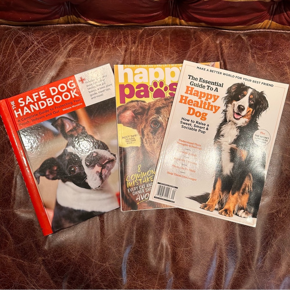 Dog puppy book and magazines